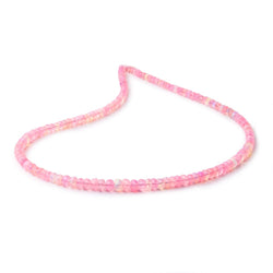 3.5-5.5mm Neon Pink Ethiopian Opal Faceted Rondelle Beads 16 inch 148 pieces (ONLINE ORDER ONLY)