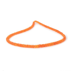 3.5-5.5mm Tangerine Ethiopian Opal Faceted Rondelle Beads 16 inch 172 pieces AA (ONLINE ORDER ONLY)