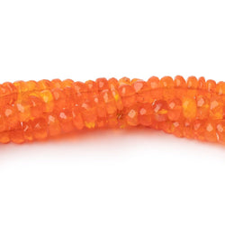 3.5-5.5mm Tangerine Ethiopian Opal Faceted Rondelle Beads 16 inch 172 pieces AA (ONLINE ORDER ONLY)