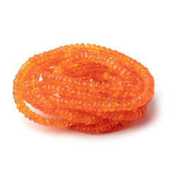 3.5-5.5mm Tangerine Ethiopian Opal Faceted Rondelle Beads 16 inch 172 pieces AA (ONLINE ORDER ONLY)