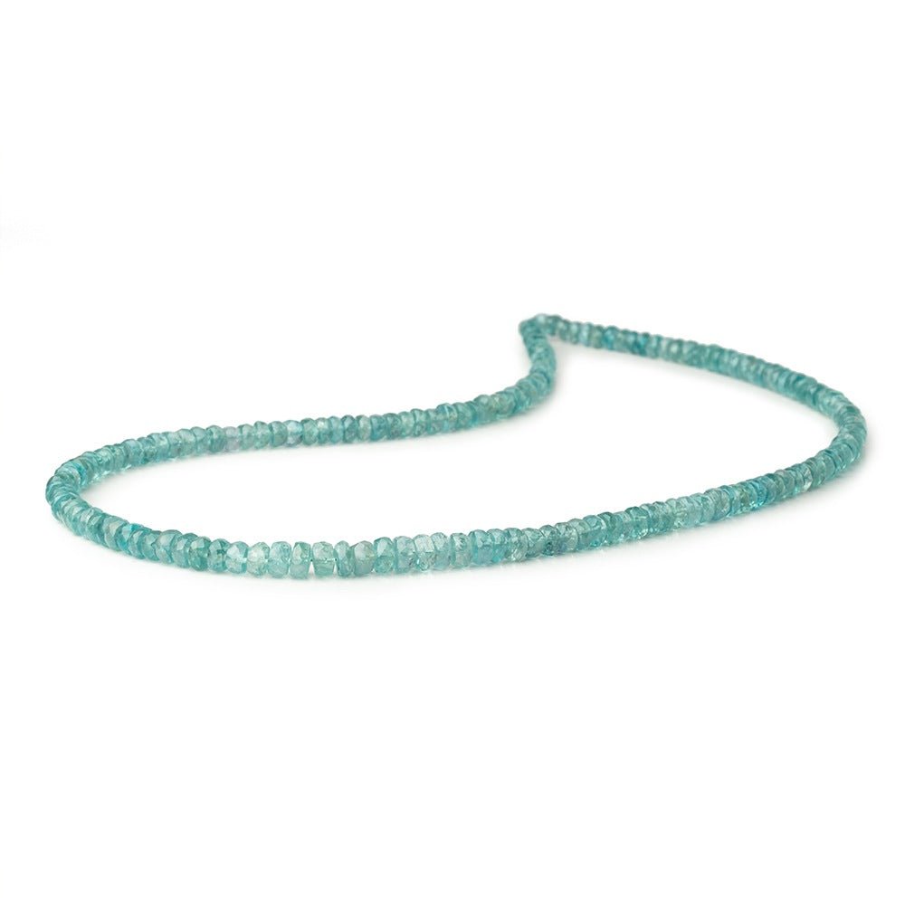 3.5-5.5mm Teal Kyanite Faceted Rondelle Beads 16 inch 162 pieces AA (ONLINE ORDER ONLY)