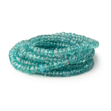 3.5-5.5mm Teal Kyanite Faceted Rondelle Beads 16 inch 162 pieces AA (ONLINE ORDER ONLY)