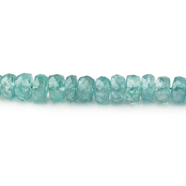 3.5-5.5mm Teal Kyanite Faceted Rondelle Beads 16 inch 162 pieces AA (ONLINE ORDER ONLY)