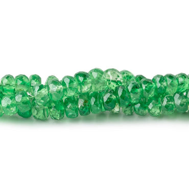 3.5-5.5mm Tsavorite Garnet Faceted Rondelle Beads 16 inch 164 pieces AA (ONLINE ORDER ONLY)