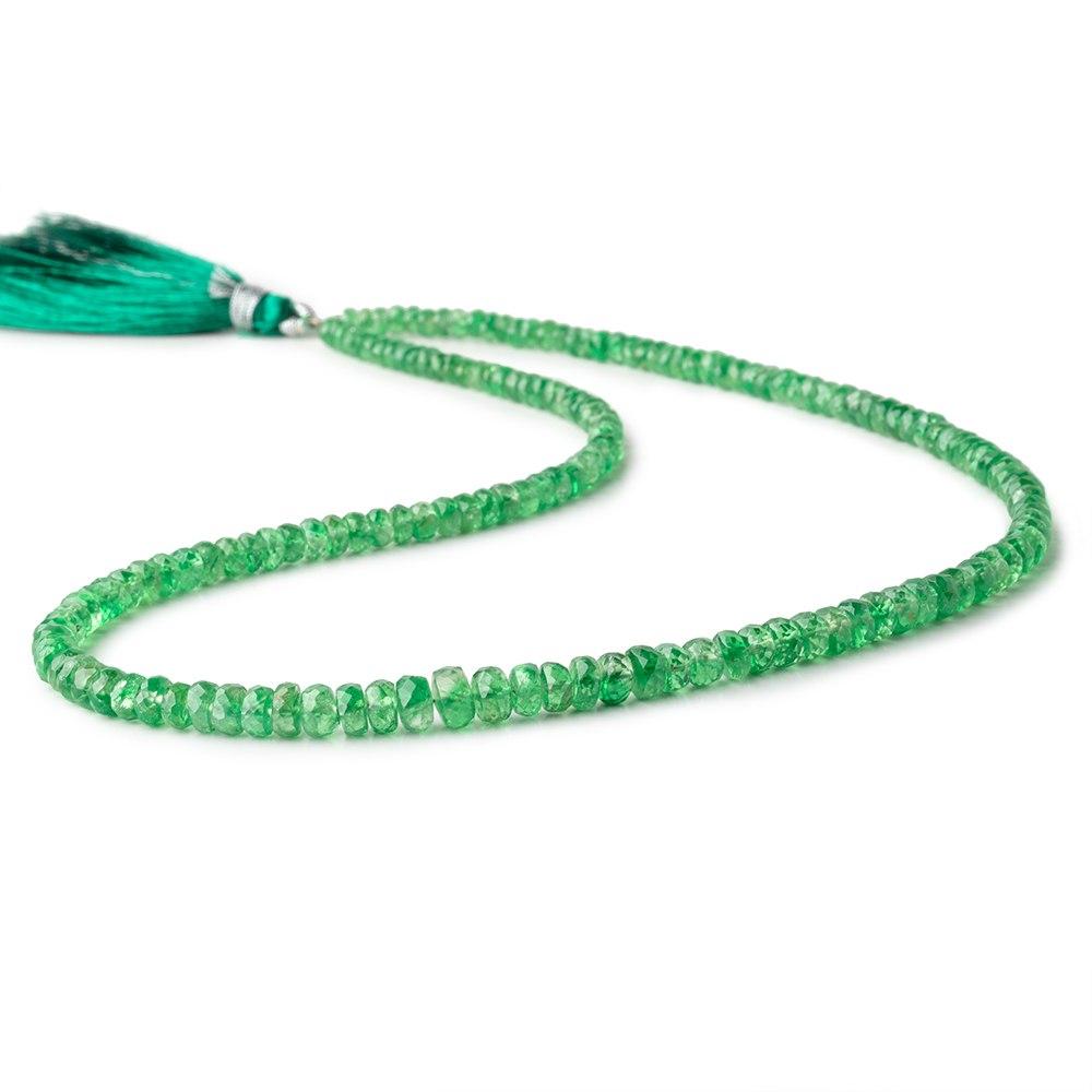 3.5-5.5mm Tsavorite Garnet Faceted Rondelle Beads 16 inch 164 pieces AA (ONLINE ORDER ONLY)