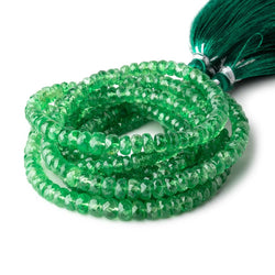 3.5-5.5mm Tsavorite Garnet Faceted Rondelle Beads 16 inch 164 pieces AA (ONLINE ORDER ONLY)