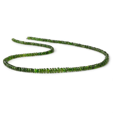 3.5-4mm Chrome Diopside faceted rondelle Beads 18 inch 210 pieces (ONLINE ORDER ONLY)