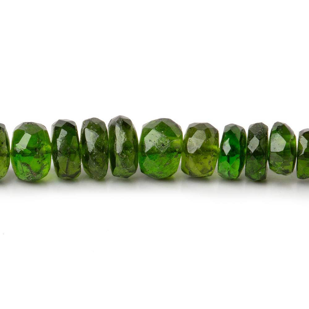3.5-4mm Chrome Diopside faceted rondelle Beads 18 inch 210 pieces (ONLINE ORDER ONLY)