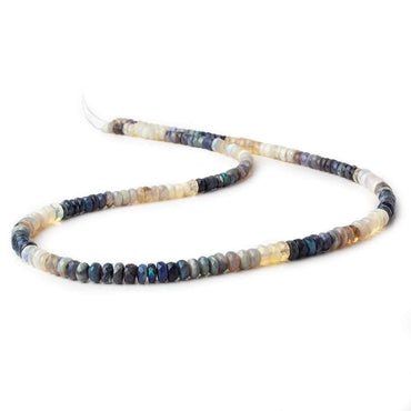 3.5-5mm Multi Color Australian Opal faceted rondelle Beads 18 inch 185 pieces (ONLINE ORDER ONLY)