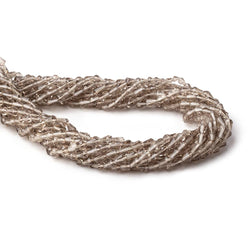 3.5-5mm Smoky Quartz Straight Drill Tear Drop 14.5 inch 63 Beads (ONLINE ORDER ONLY)