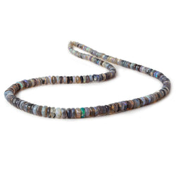 3.5-6.5mm Australian Opal plain rondelle beads 17 inch 204 pieces A grade (ONLINE ORDER ONLY)