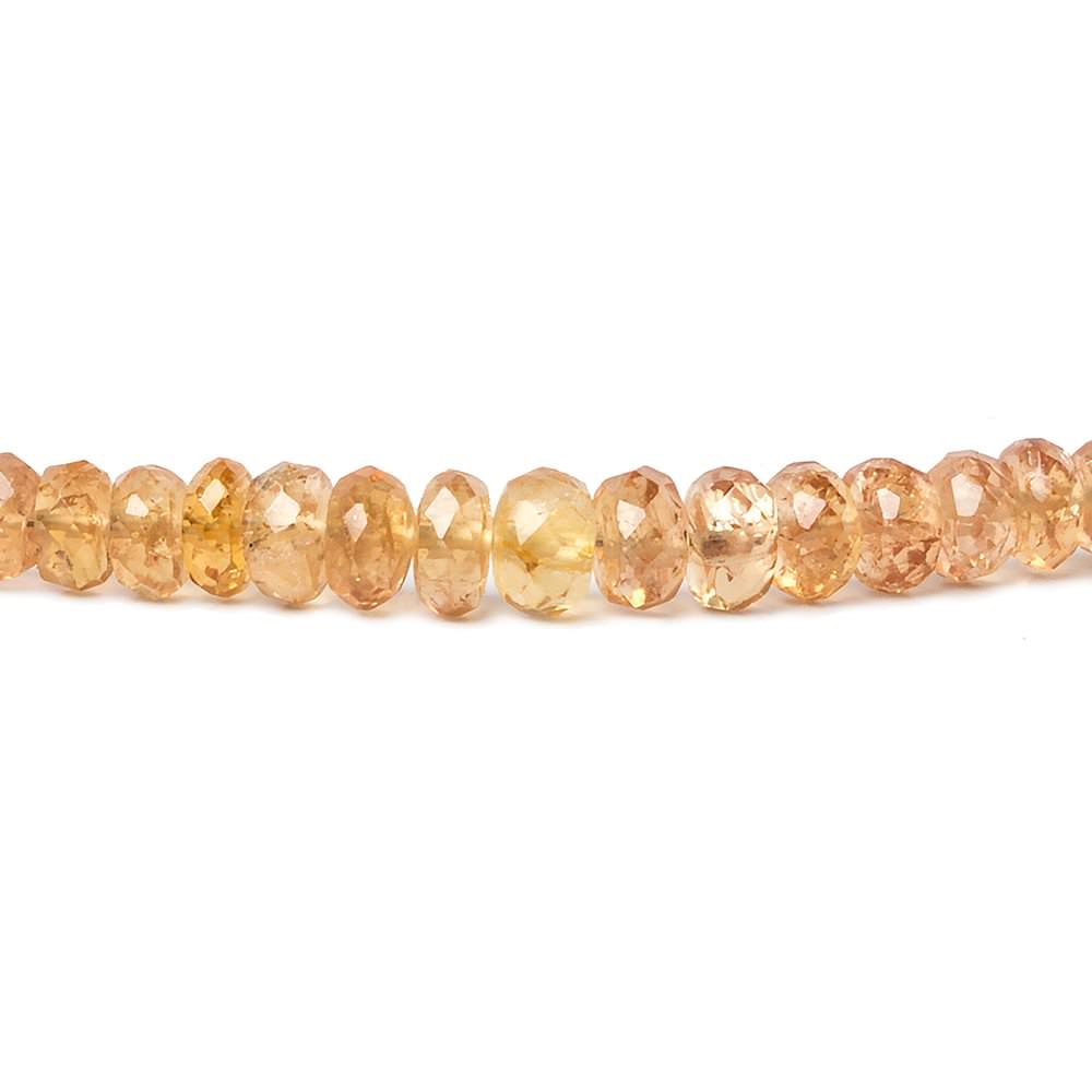 3.5-6.5mm Imperial Topaz Faceted Rondelle Beads 16.5 inch 162 pieces (ONLINE ORDER ONLY)