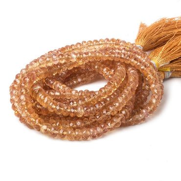 3.5-6.5mm Imperial Topaz Faceted Rondelle Beads 16.5 inch 162 pieces (ONLINE ORDER ONLY)