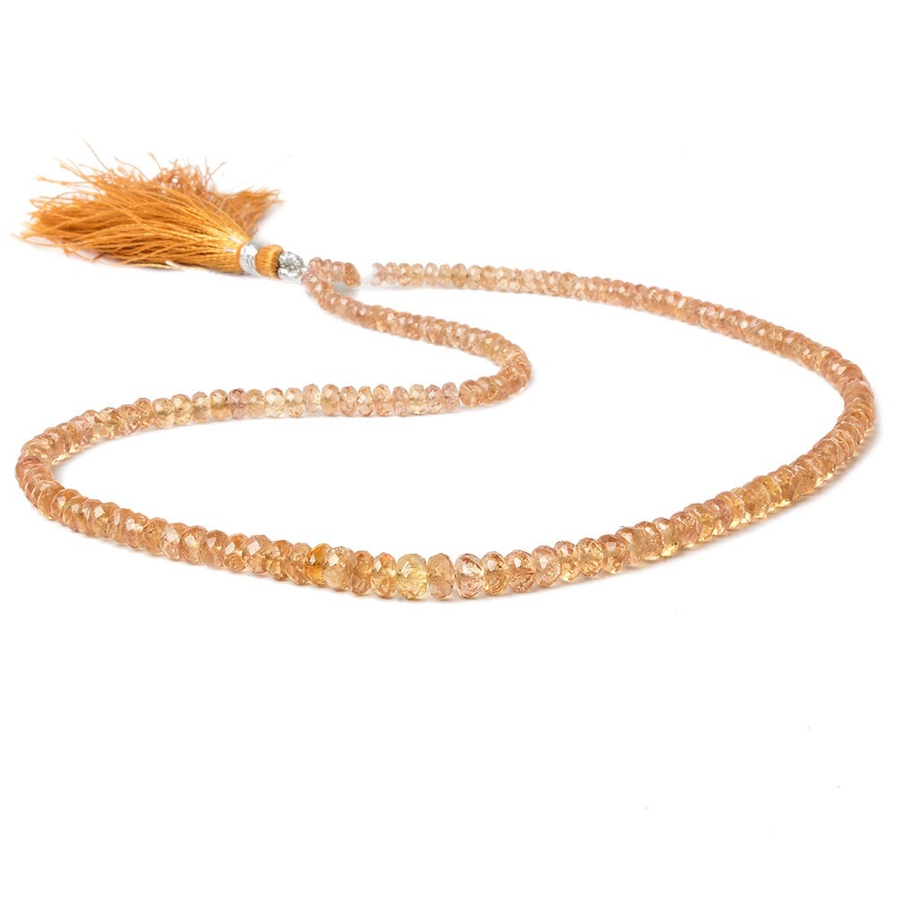 3.5-6.5mm Imperial Topaz Faceted Rondelle Beads 16.5 inch 162 pieces (ONLINE ORDER ONLY)