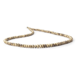 3.5-6.5mm Schalenblende Plain Rondelle Beads 18 inch 139 pieces (ONLINE ORDER ONLY)