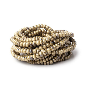 3.5-6.5mm Schalenblende Plain Rondelle Beads 18 inch 139 pieces (ONLINE ORDER ONLY)