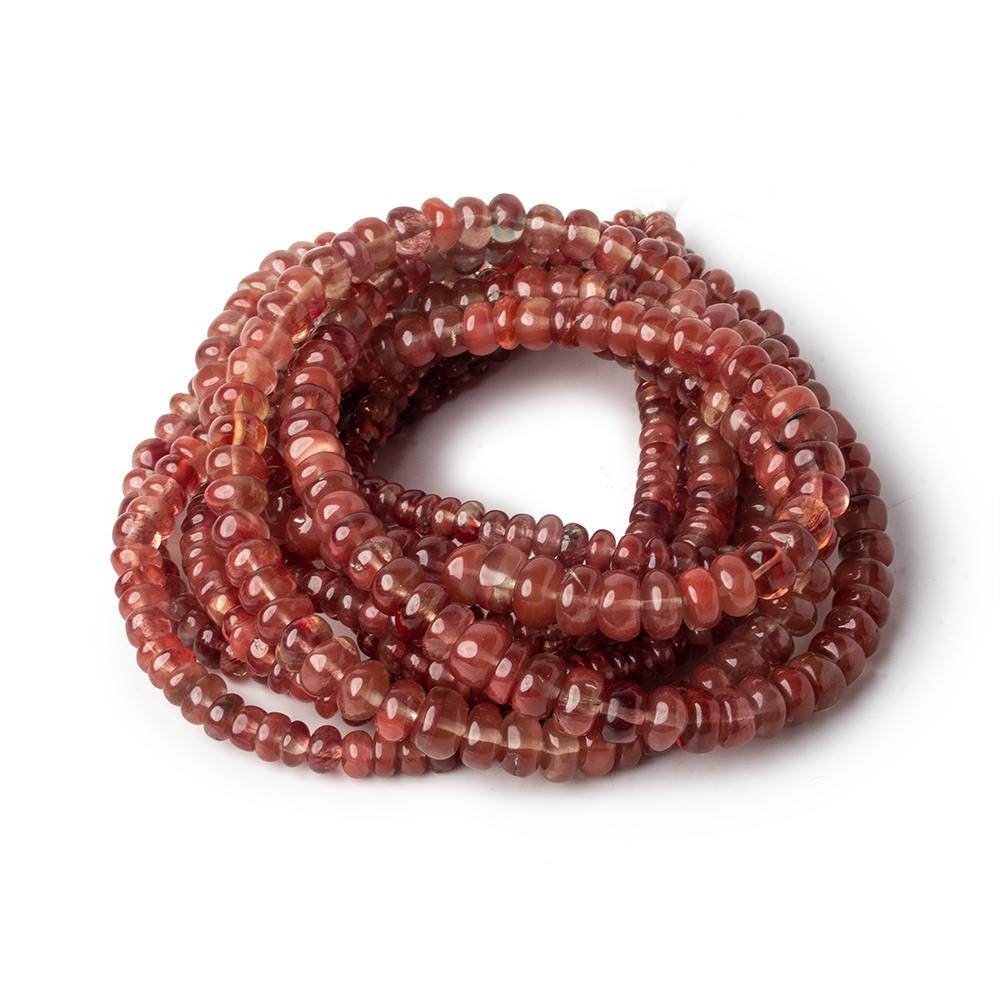 3.5-6mm Andesine plain rondelle beads 18 inch 166 pieces A (ONLINE ORDER ONLY)