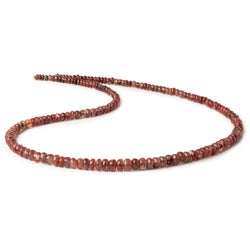 3.5-6mm Andesine plain rondelle beads 18 inch 166 pieces A (ONLINE ORDER ONLY)