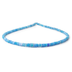 3.5-6mm Periwinkle Blue Ethiopian Opal Faceted Heishi 16 inch 230 Beads AA (ONLINE ORDER ONLY)