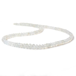 3.5-7.5mm Aqua Green Chalcedony faceted rondelles 18 inches 135 beads A (ONLINE ORDER ONLY)