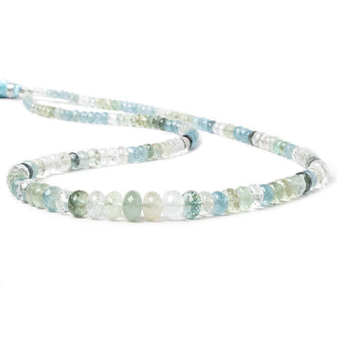3.5-7.5mm Multi Beryl faceted rondelle beads 18 inch 151 pieces (ONLINE ORDER ONLY)