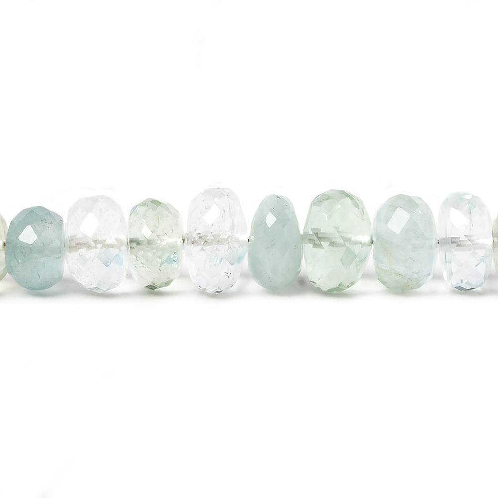 3.5-7.5mm Multi Beryl faceted rondelle beads 18 inch 151 pieces (ONLINE ORDER ONLY)