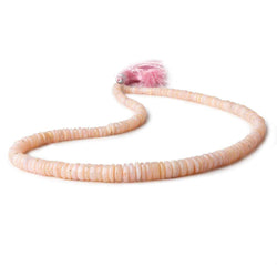 4-11mm Pink Peruvian Opal Plain Heshi 16 inch 210 Beads A (ONLINE ORDER ONLY)