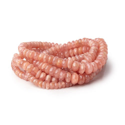 3.5-7.5mm Rhodochrosite Plain Rondelle Beads 18 inch 151 pieces AA (ONLINE ORDER ONLY)