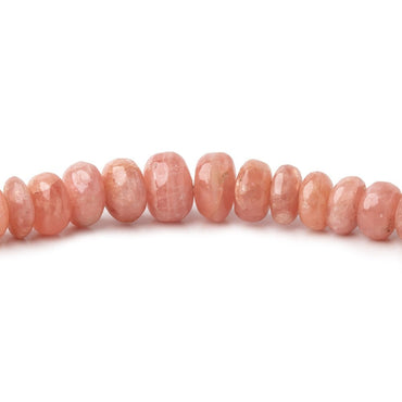 3.5-7.5mm Rhodochrosite Plain Rondelle Beads 18 inch 151 pieces AA (ONLINE ORDER ONLY)