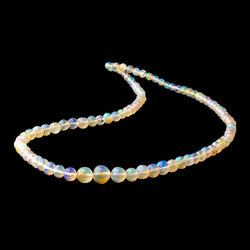 3.5-7mm Golden Ethiopian Opal Plain Round Beads 16 inch 90 pieces AA (ONLINE ORDER ONLY)