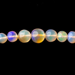 3.5-7mm Golden Ethiopian Opal Plain Round Beads 16 inch 90 pieces AA (ONLINE ORDER ONLY)
