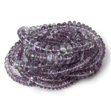 3.5-7mm Shaded Purple Fluorite plain rondelle beads 18 inch 160 pieces (ONLINE ORDER ONLY)