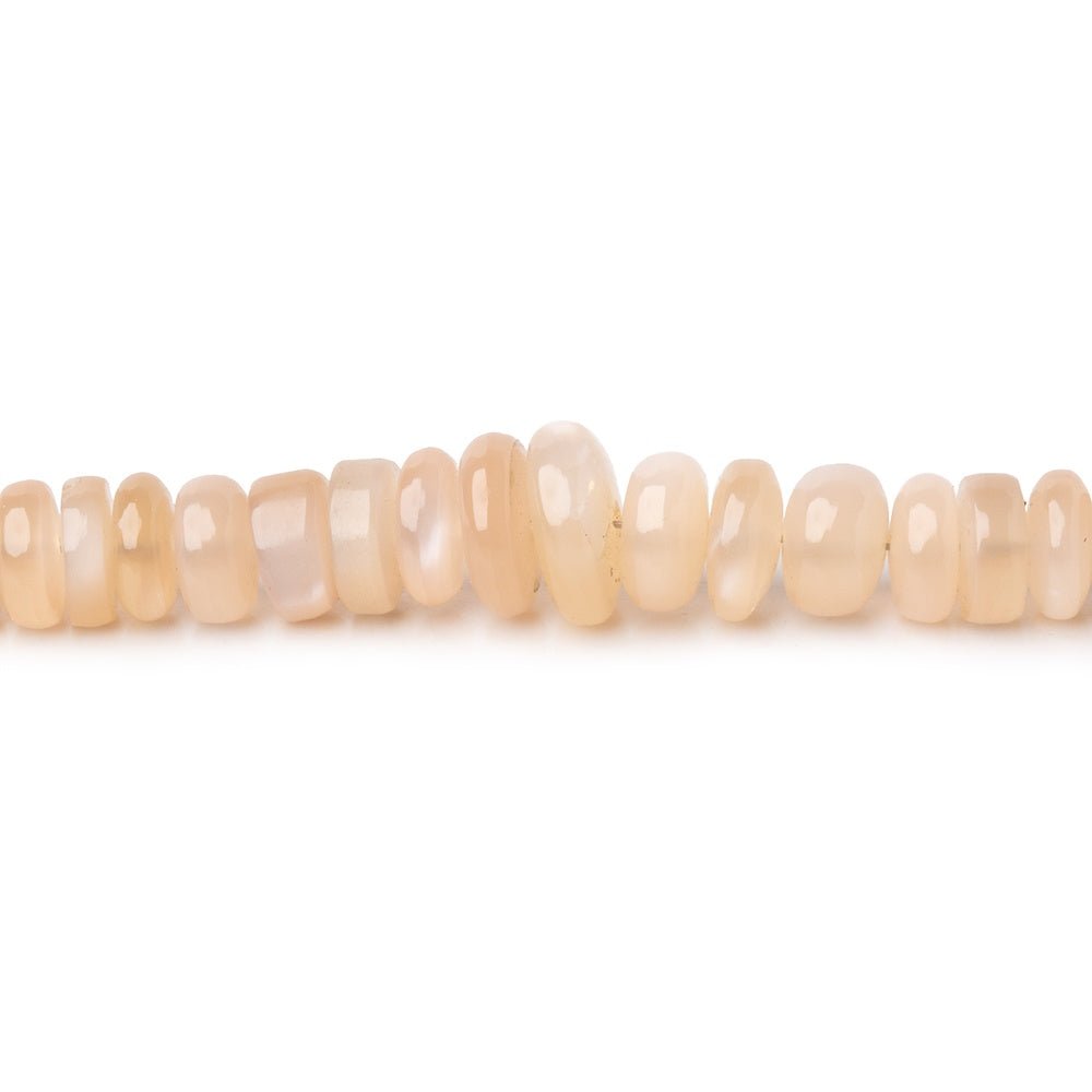 3.5-8.5mm Angel Skin Moonstone Plain Rondelle Beads 18 inch 170 pieces (ONLINE ORDER ONLY)