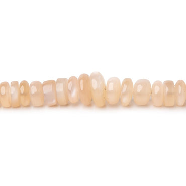 3.5-8.5mm Angel Skin Moonstone Plain Rondelle Beads 18 inch 170 pieces (ONLINE ORDER ONLY)