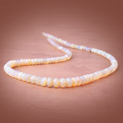 3.5-8mm Australian Opal Plain Rondelle Beads 17 inch 130 pieces AAA (ONLINE ORDER ONLY)