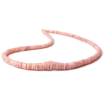 3.5-8mm Pink Peruvian Opal Heshi Beads 18 inch 250 pieces AA (ONLINE ORDER ONLY)