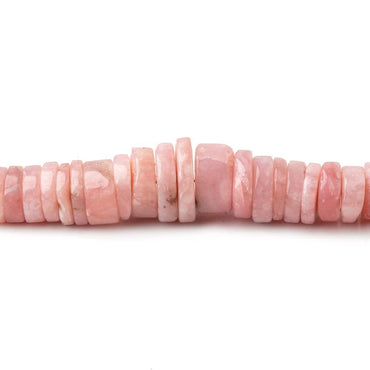 3.5-8mm Pink Peruvian Opal Heshi Beads 18 inch 250 pieces AA (ONLINE ORDER ONLY)