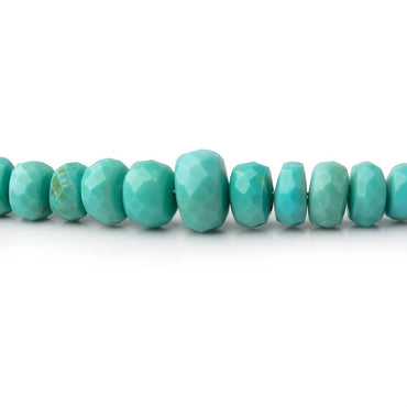 3.5-8mm Turquoise Faceted Rondelle Beads 16 inch 145 pieces A (ONLINE ORDER ONLY)