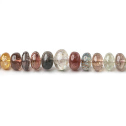 3.5-9mm Multi Color Tourmaline Plain Rondelle Beads 18 inch 142 pieces (ONLINE ORDER ONLY)