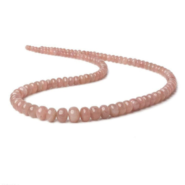 3.5-9mm Strawberry Quartz plain rondelles 18 inch 116 beads AA (ONLINE ORDER ONLY)