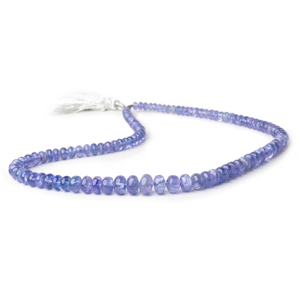 4.5-6mm Tanzanite Plain Rondelle Beads 16 inch 110 pieces (ONLINE ORDER ONLY)