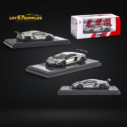 Star Model 1:64 Aventador LBWK LP700-4 Chrome Silver 1:64 (ONLINE ORDER ONLY)