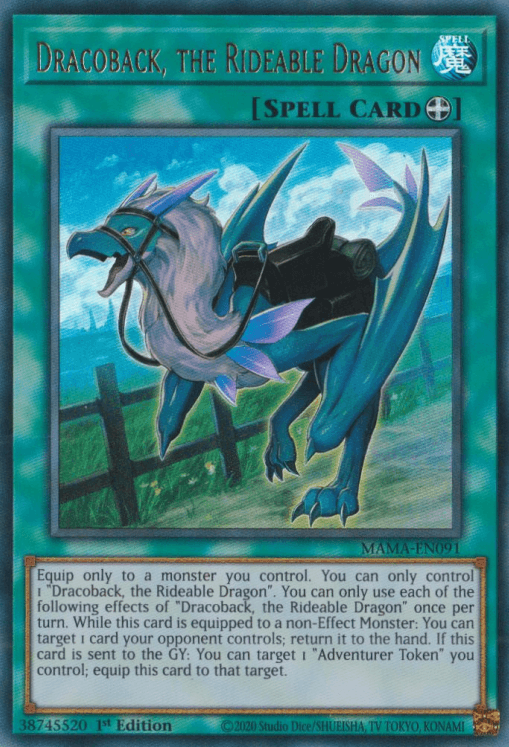 Dracoback, the Rideable Dragon [MAMA-EN091] Ultra Rare (ONLINE ORDER ONLY)