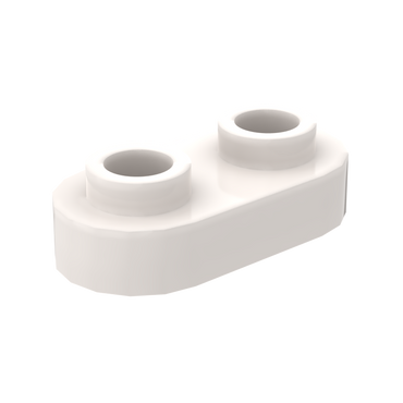 1×2 Rounded Plate w/ Open Stud – Pack of 10 – LEGO® Compatible – Choose Color (ONLINE ORDER ONLY)