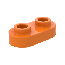 1×2 Rounded Plate w/ Open Stud – Pack of 10 – LEGO® Compatible – Choose Color (ONLINE ORDER ONLY)