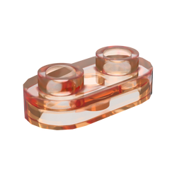 1×2 Rounded Plate w/ Open Stud – Pack of 10 – LEGO® Compatible – Choose Color (ONLINE ORDER ONLY)