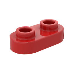 1×2 Rounded Plate w/ Open Stud – Pack of 10 – LEGO® Compatible – Choose Color (ONLINE ORDER ONLY)