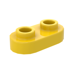 1×2 Rounded Plate w/ Open Stud – Pack of 10 – LEGO® Compatible – Choose Color (ONLINE ORDER ONLY)