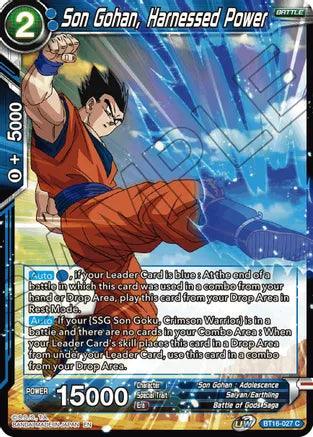 Son Gohan, Harnessed Power (BT16-027) [Realm of the Gods] (ONLINE ORDER ONLY)