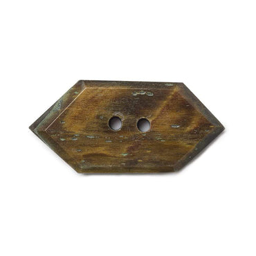 35.5x17mm Jasper Modified Hexagon 2.5mm hole button 1 piece (ONLINE ORDER ONLY)